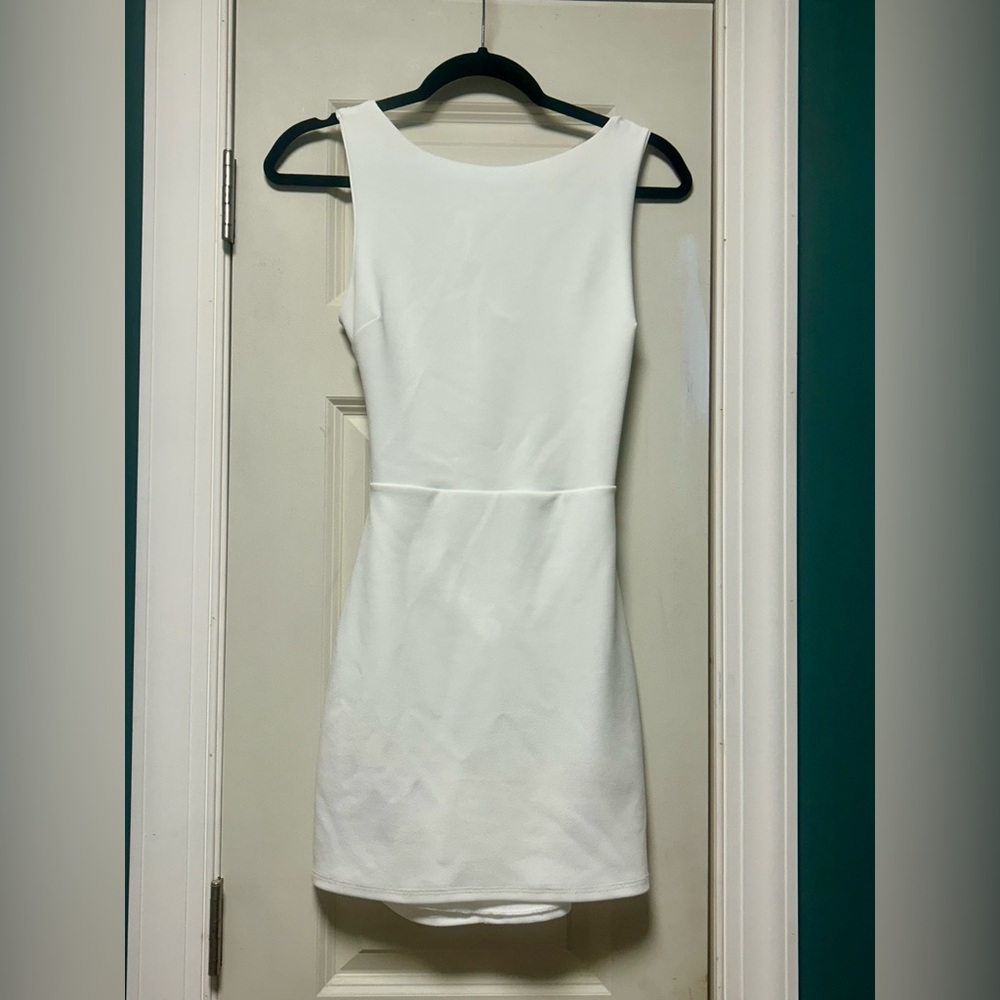 XOXO Chic Ivory Backless Dress